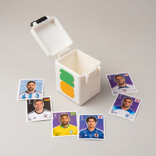 Porta Figurinhas Álbum Copa do Mundo 2026 - Caixa p 200 Figurinhas - Estojo de Figurinha Organizador