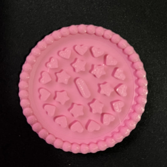 Limpador de pincéis de maquiagem de viagem.
