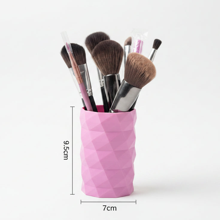 Low Poly Design Multipurpose Desk Organizer for Makeup Brushes, Pencils, Home Office