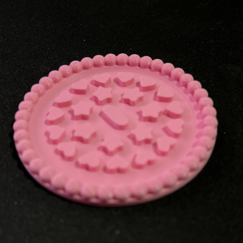 Limpiador de brochas de maquillaje de viaje.
