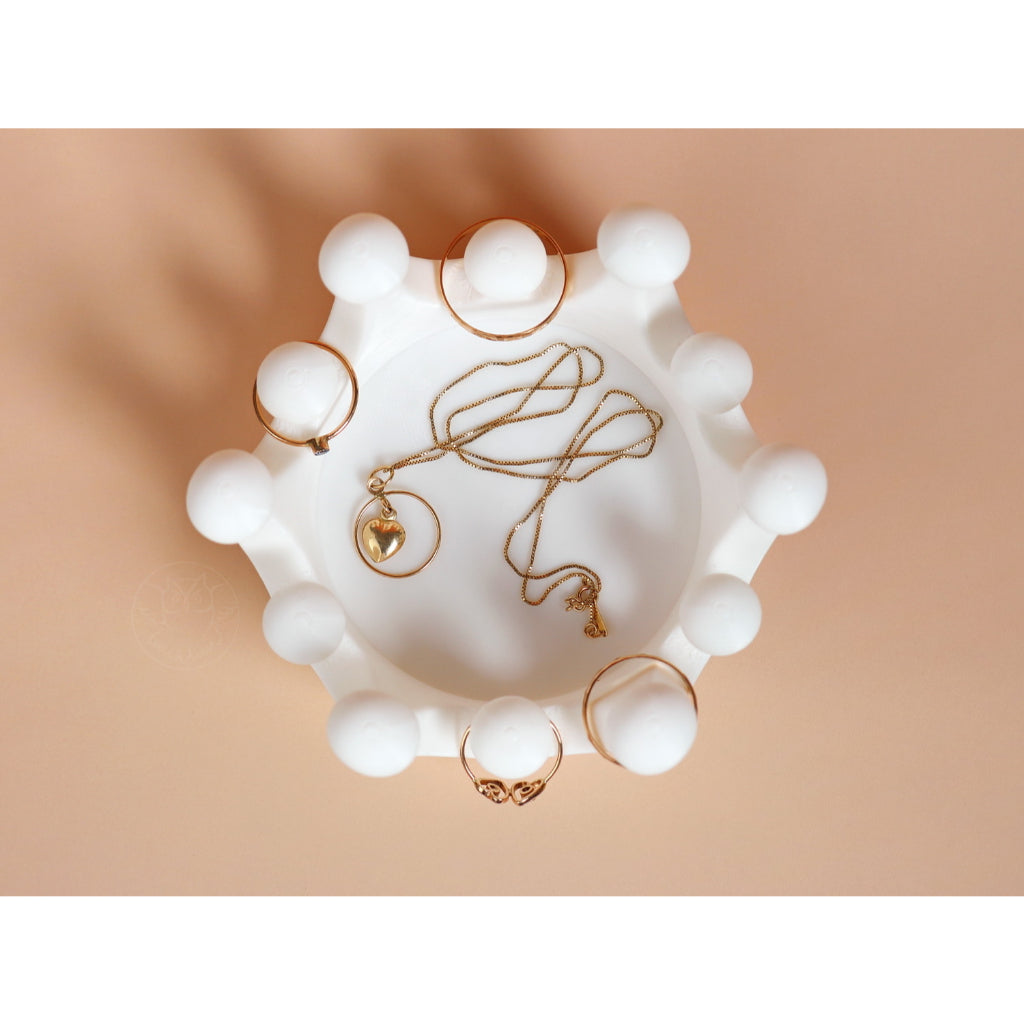 Joyero Corona Lujo Organizador Anillo Pendiente Collar Pulsera Decorativo Elegante