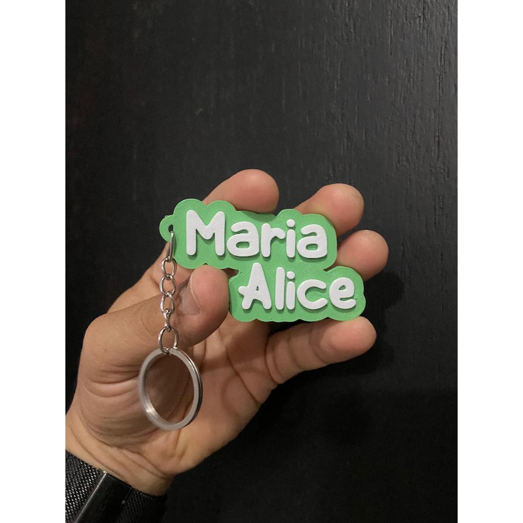 Llavero 3D con Nombre Personalizado para Mochila Escolar, Regalo y Recuerdo de Cumpleaños