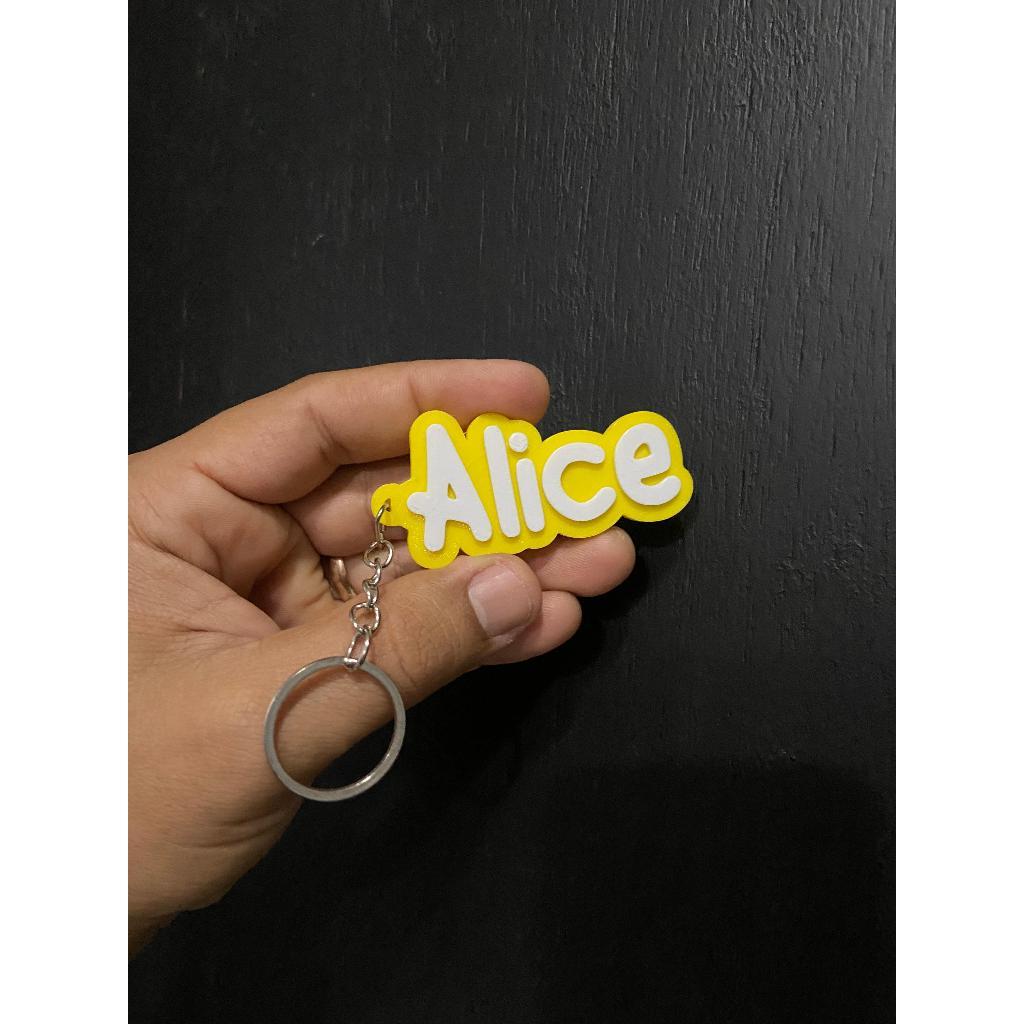 Llavero 3D con Nombre Personalizado para Mochila Escolar, Regalo y Recuerdo de Cumpleaños