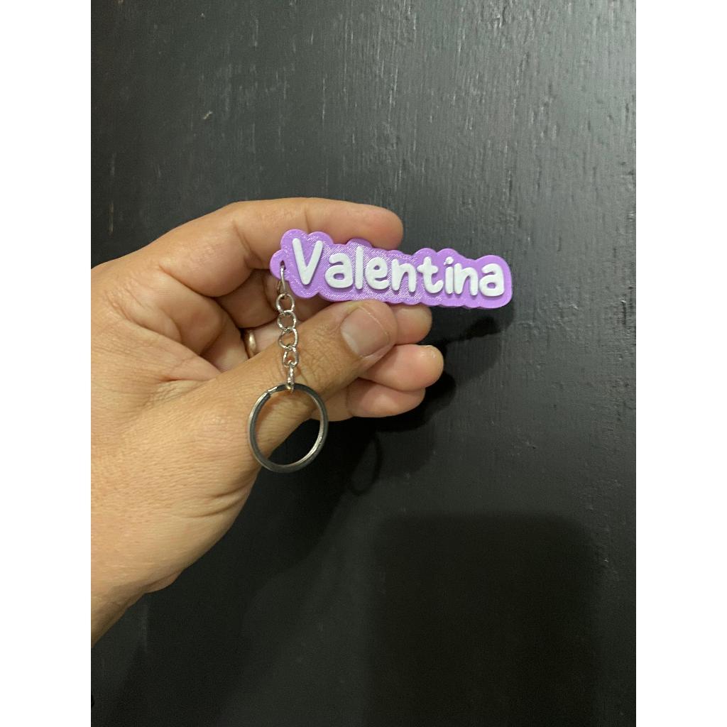 Llavero 3D con Nombre Personalizado para Mochila Escolar, Regalo y Recuerdo de Cumpleaños