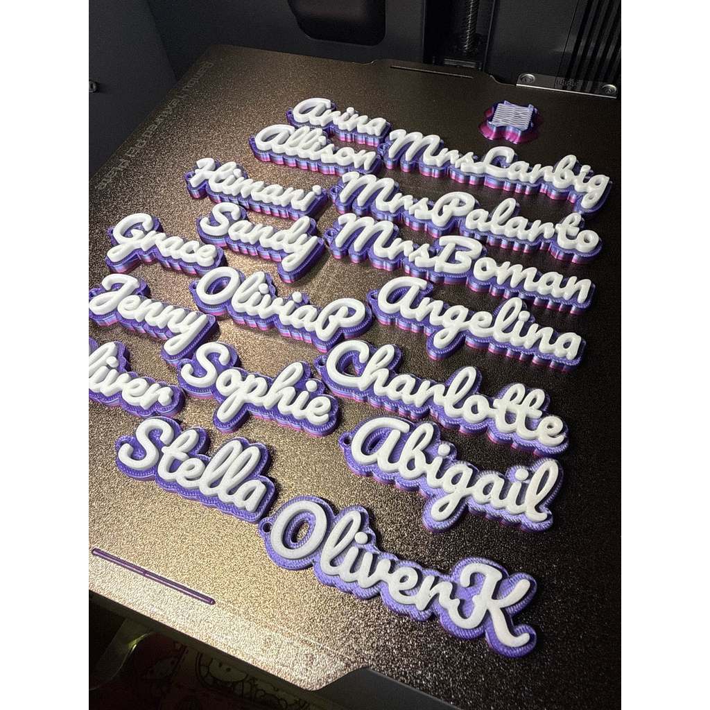 Llavero 3D con Nombre Personalizado para Mochila Escolar, Regalo y Recuerdo de Cumpleaños