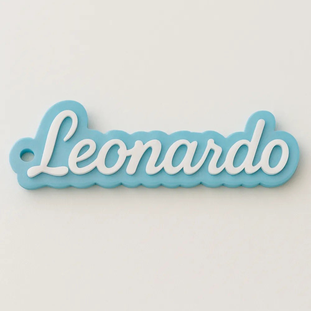 Llavero 3D con Nombre Personalizado para Mochila Escolar, Regalo y Recuerdo de Cumpleaños